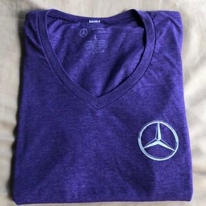 Ladies’ Fitted Mercedes Benz V-neck T-shirt